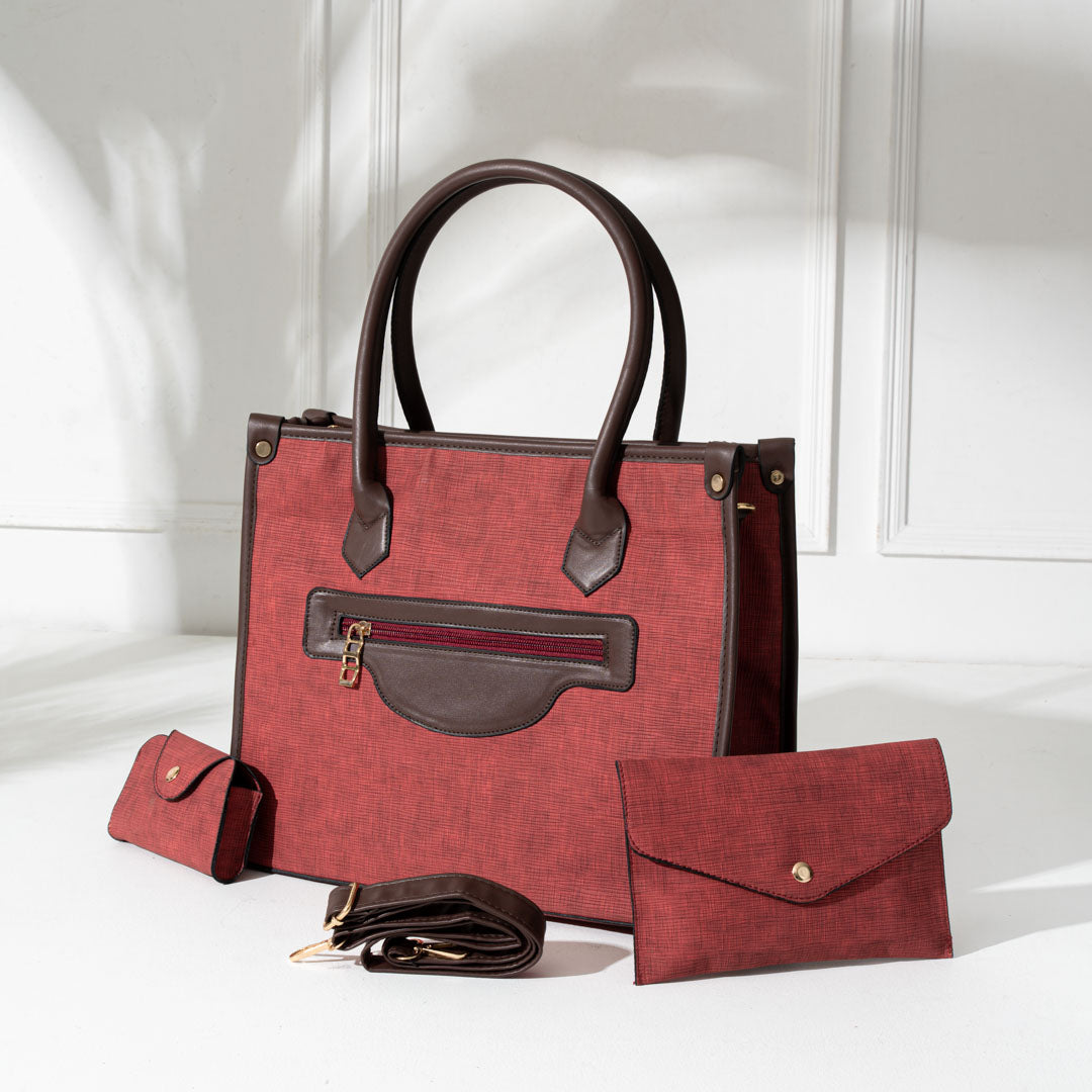 Luxury Women’s Leather Trio Set