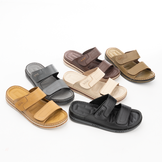 Men’s Genuine Leather Comfort Slippers