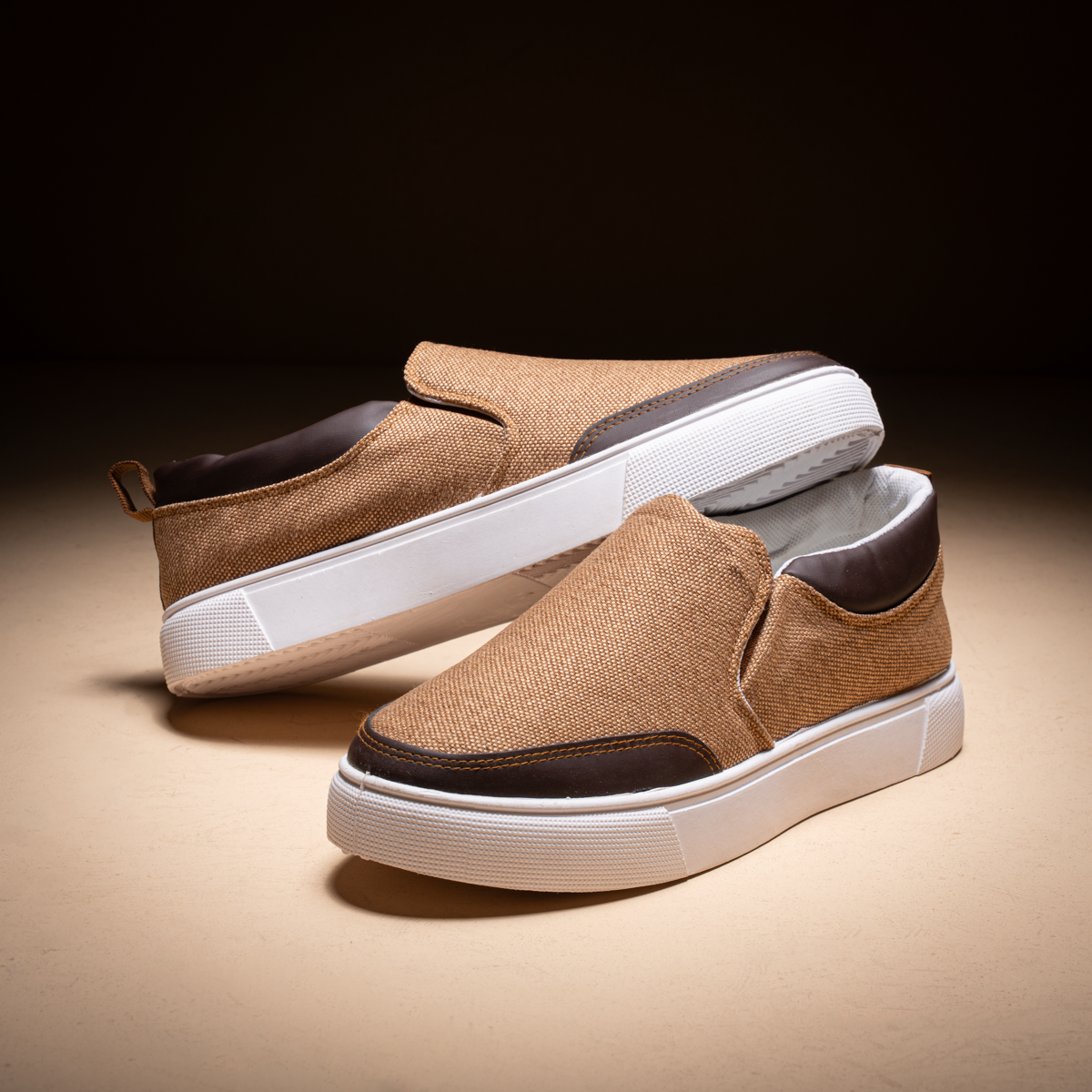 Men's Skechers Leather & Denim Sneaker