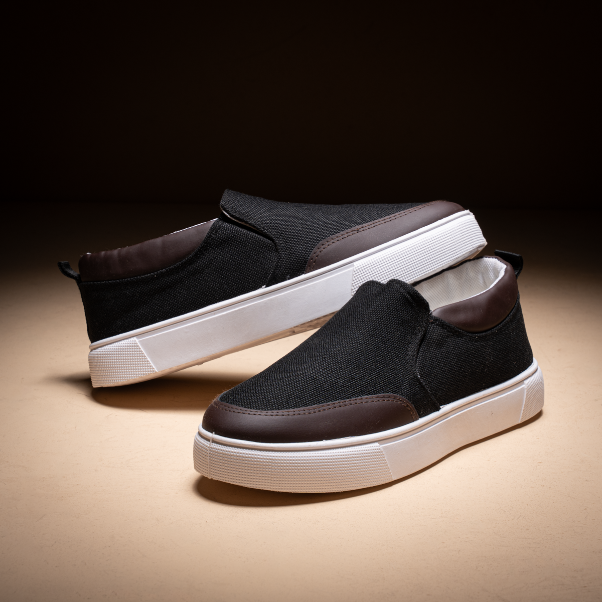 Men's Skechers Leather & Denim Sneaker