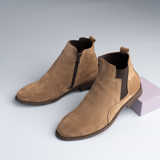 Classic Suede Winter Half Boot
