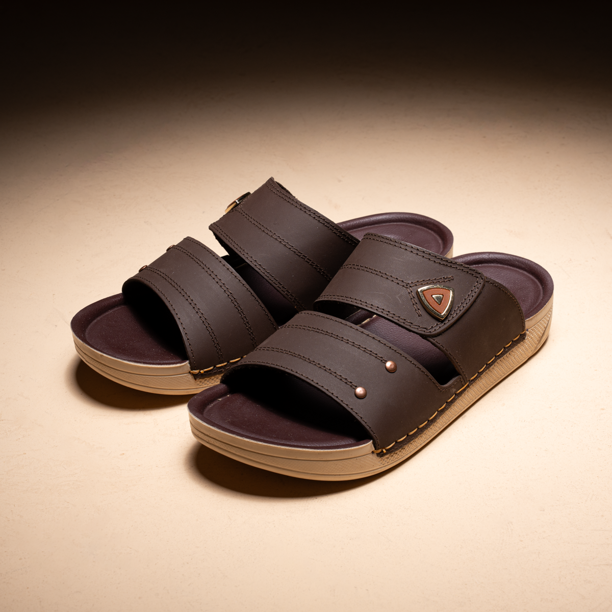 Men's Leather Slide