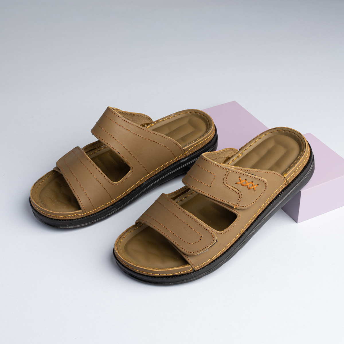 Men’s Genuine Leather Medical Slippers