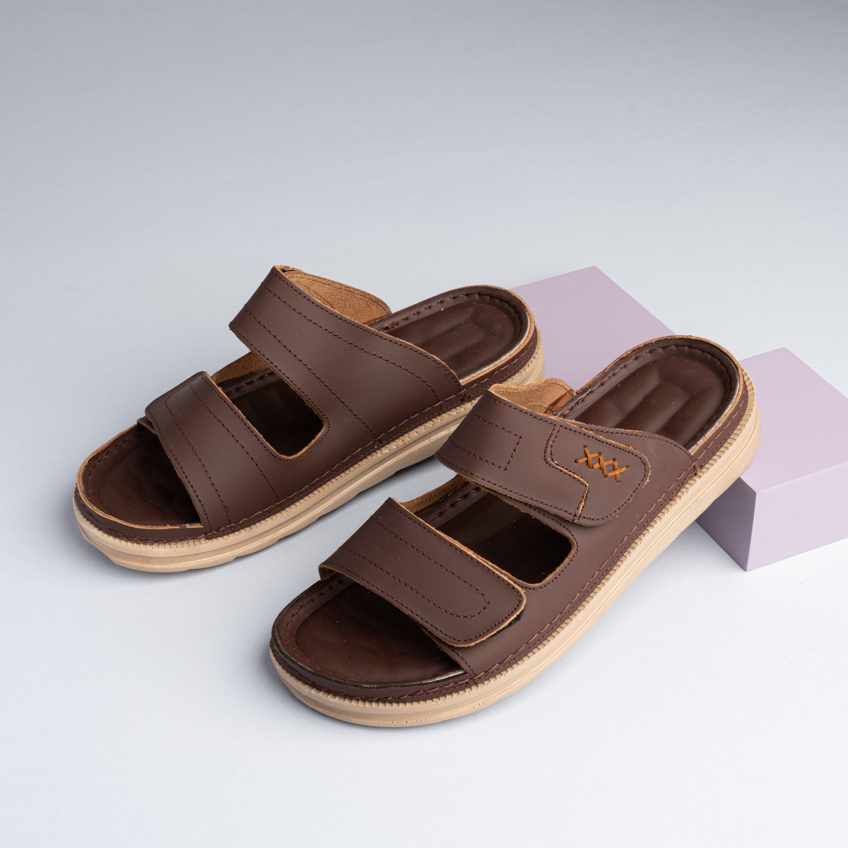 Men’s Genuine Leather Medical Slippers