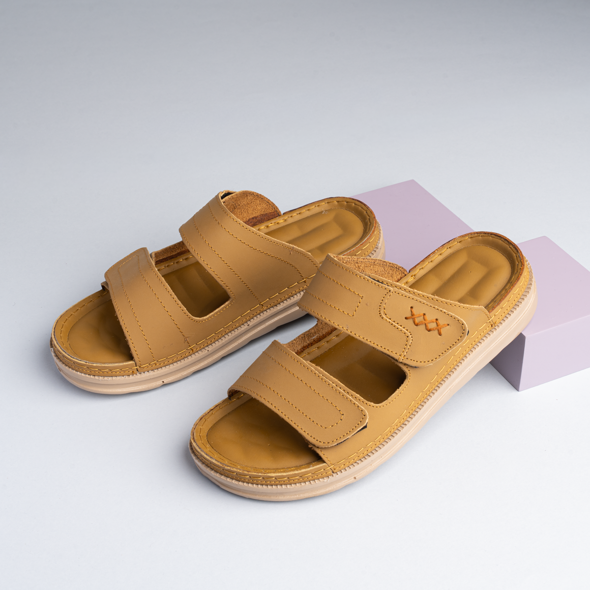 Men’s Genuine Leather Medical Slippers