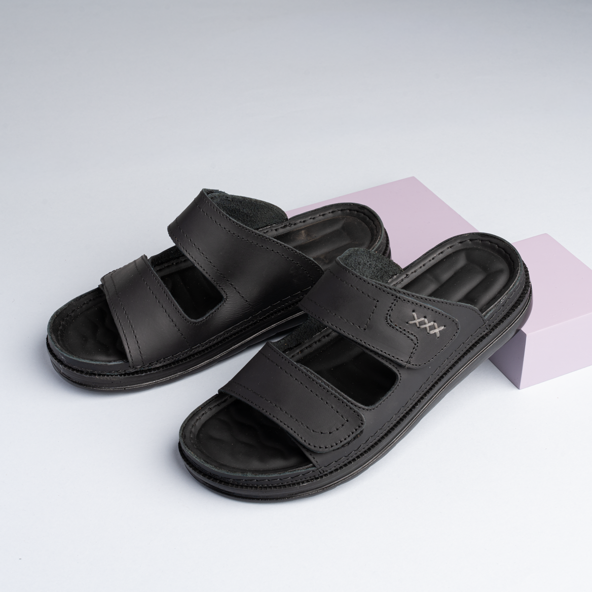 Men’s Genuine Leather Medical Slippers