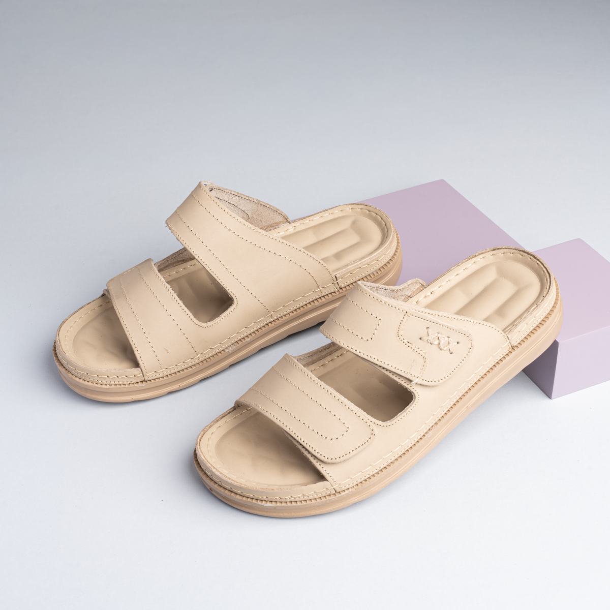 Men’s Genuine Leather Medical Slippers