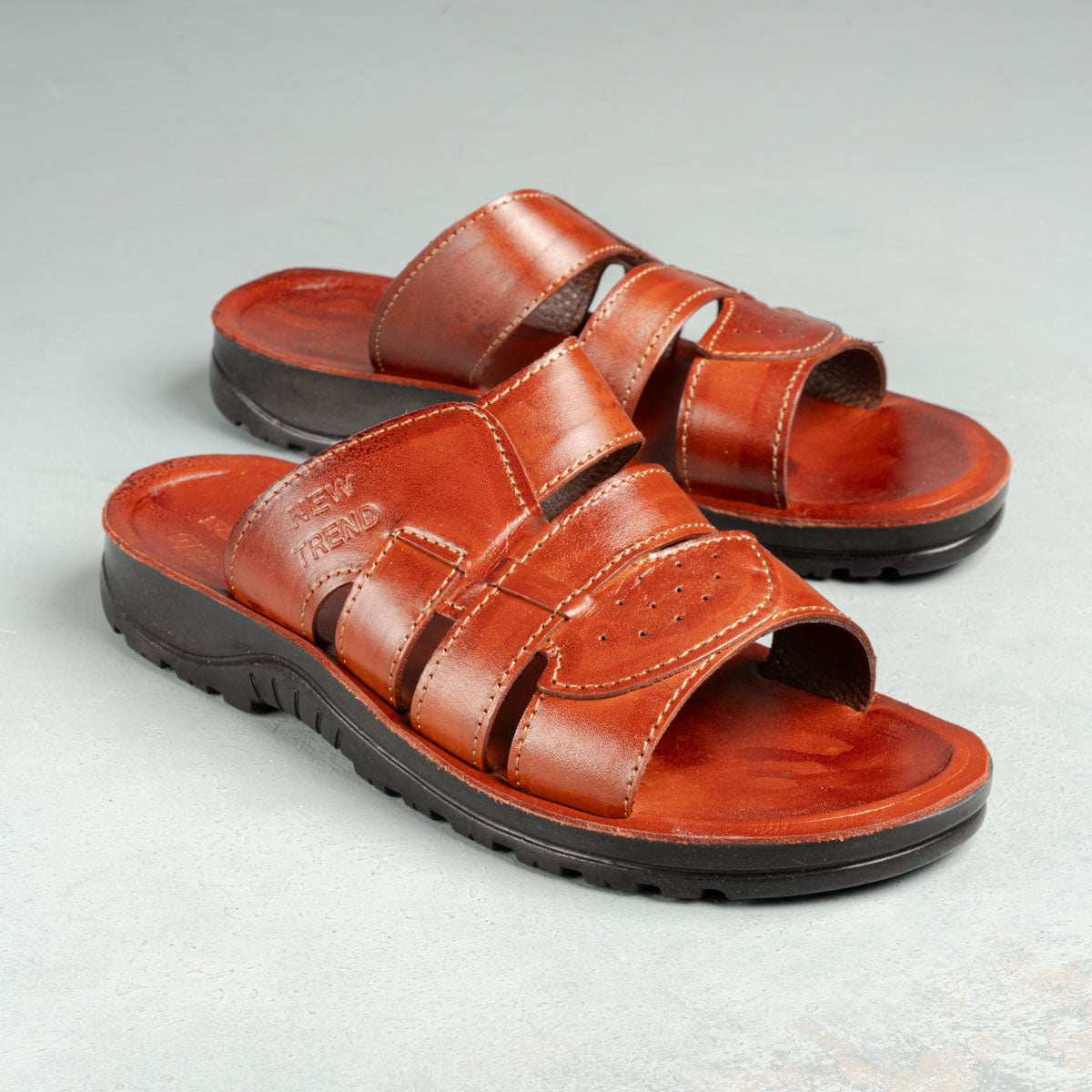 Classic Leather Men’s Slip-On Slippers