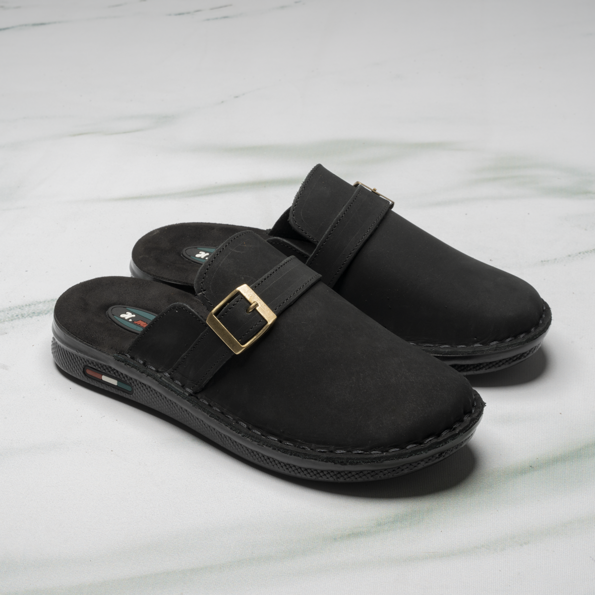 Men’s Leather Sabot Slipper