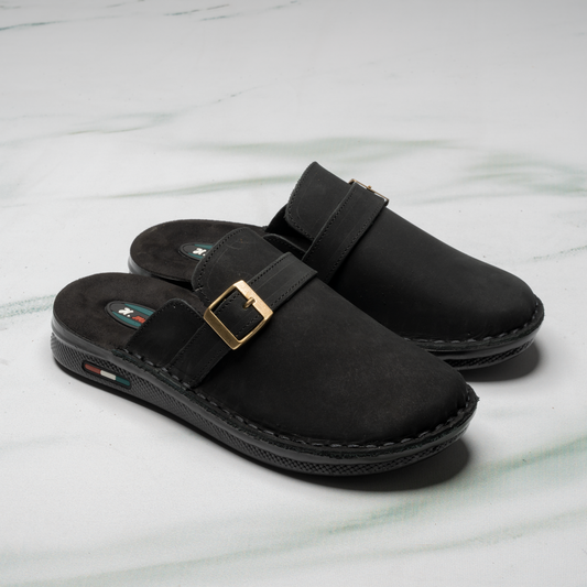 Men’s Leather Sabot Slipper