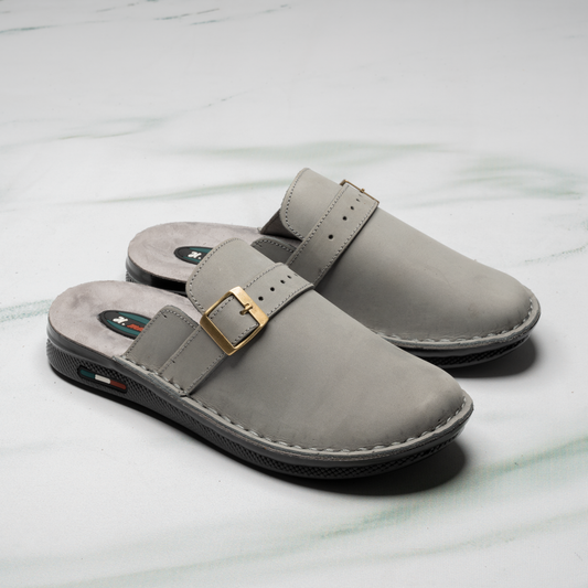 Men’s Leather Sabot Slipper