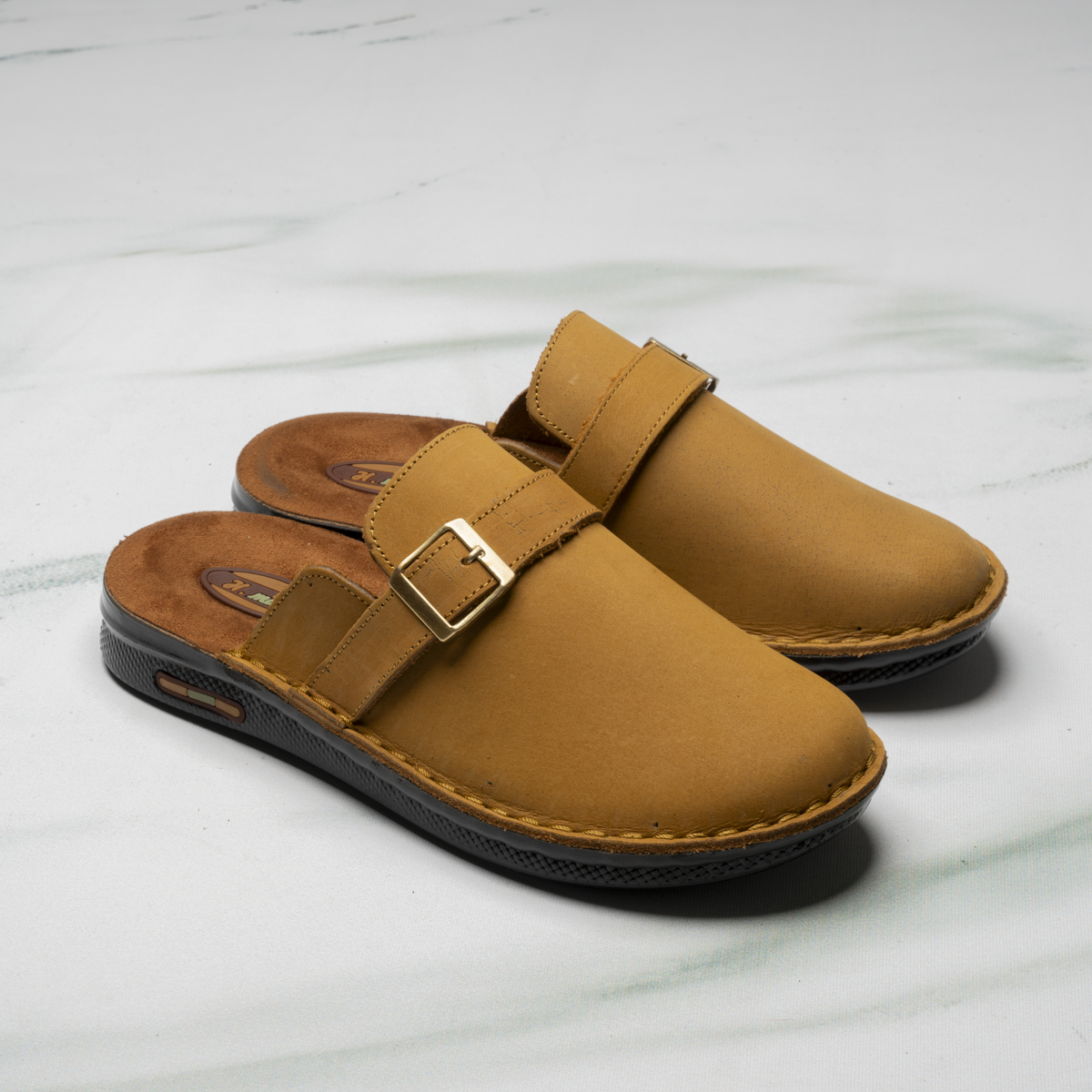 Men’s Leather Sabot Slipper