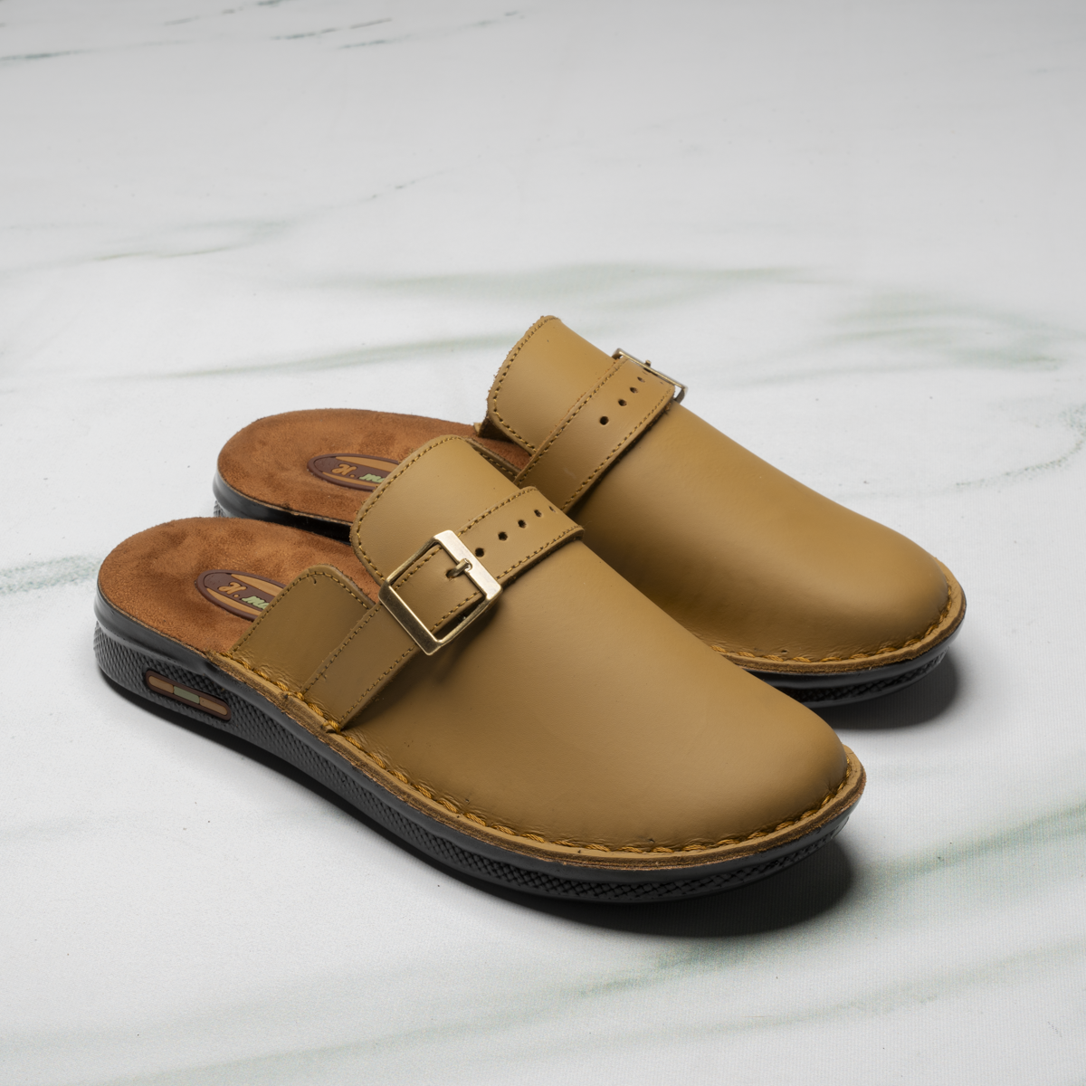 Men’s Leather Sabot Slipper