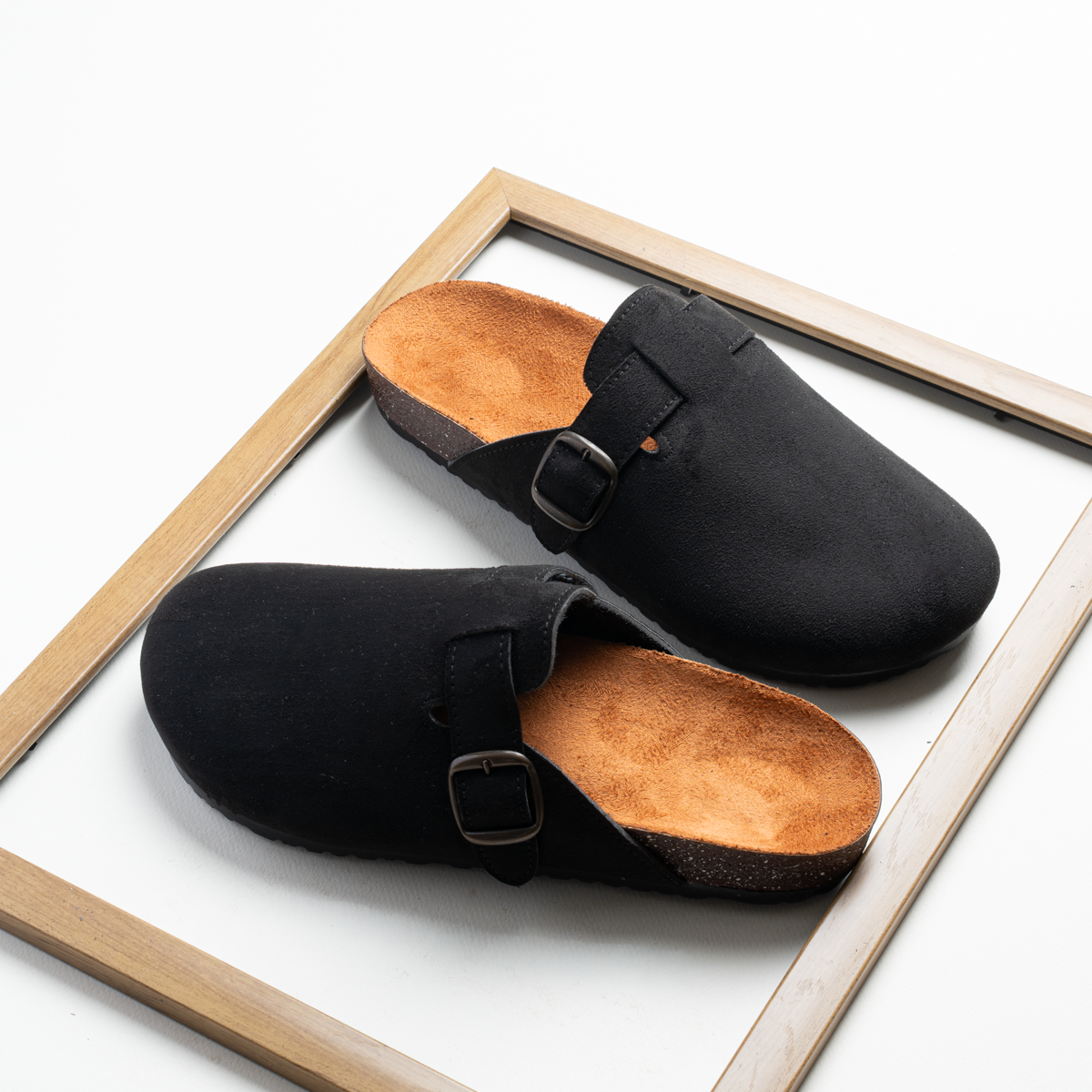 Suede Slides