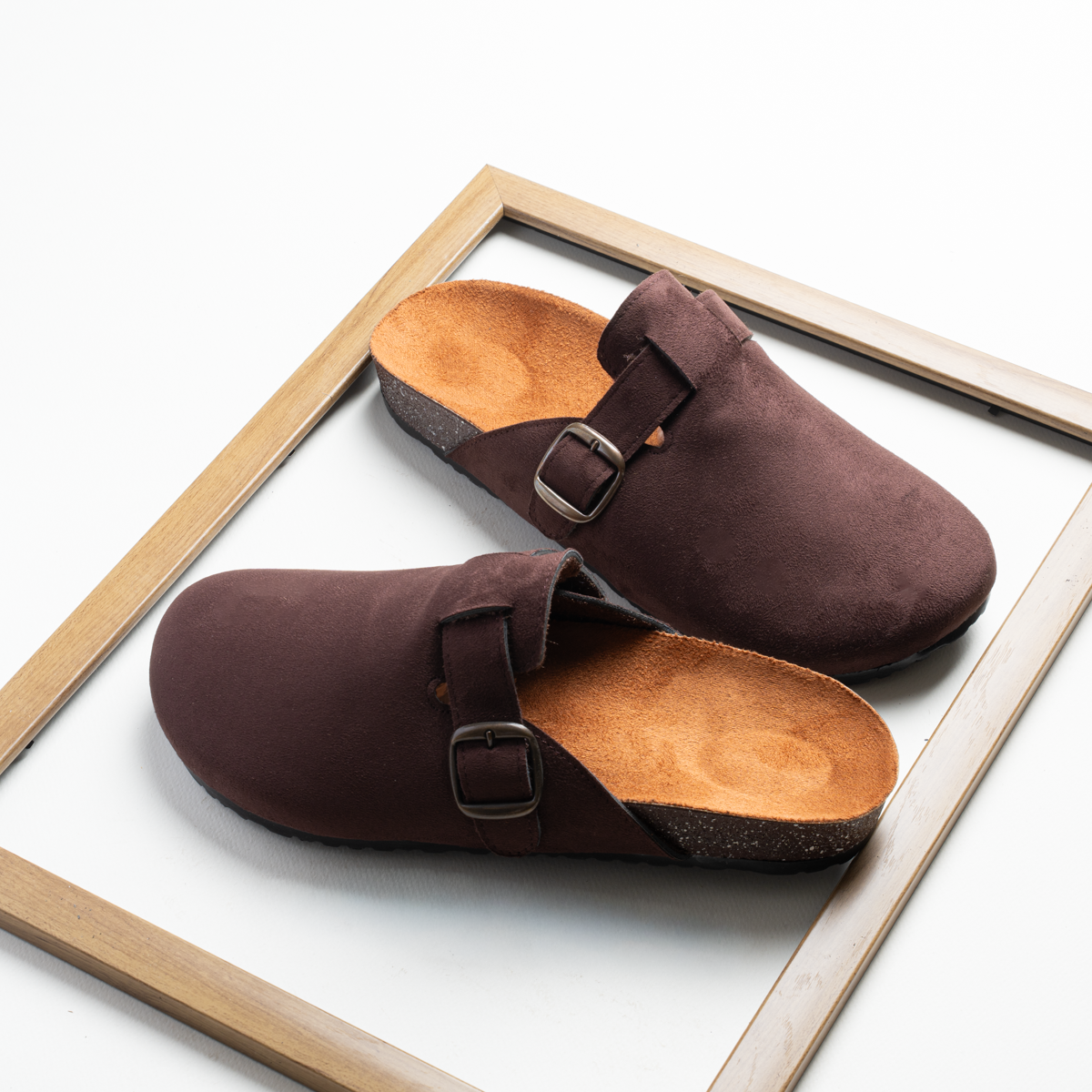 Suede Slides
