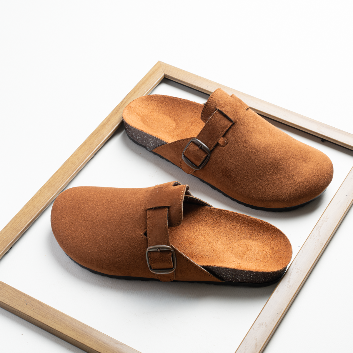 Suede Slides