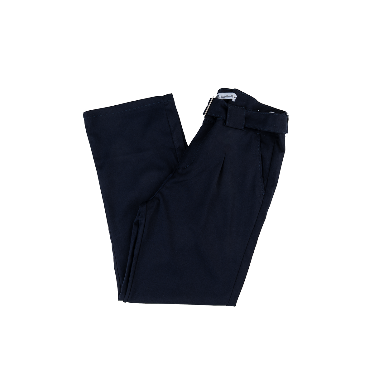 Men's Belted Gabardine Trousers