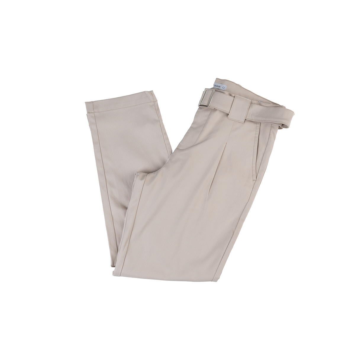 Men's Belted Gabardine Trousers