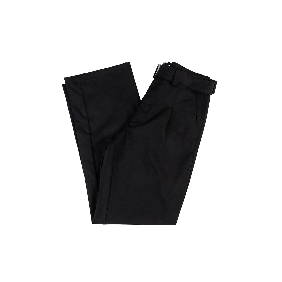 Men's Belted Gabardine Trousers