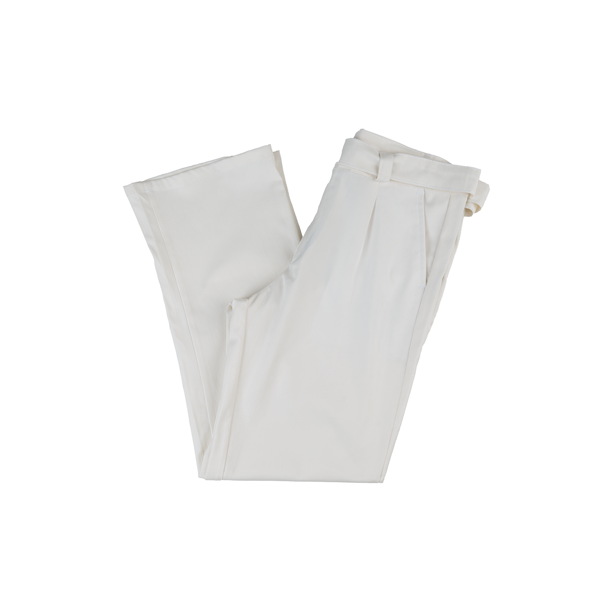 Men's Belted Gabardine Trousers