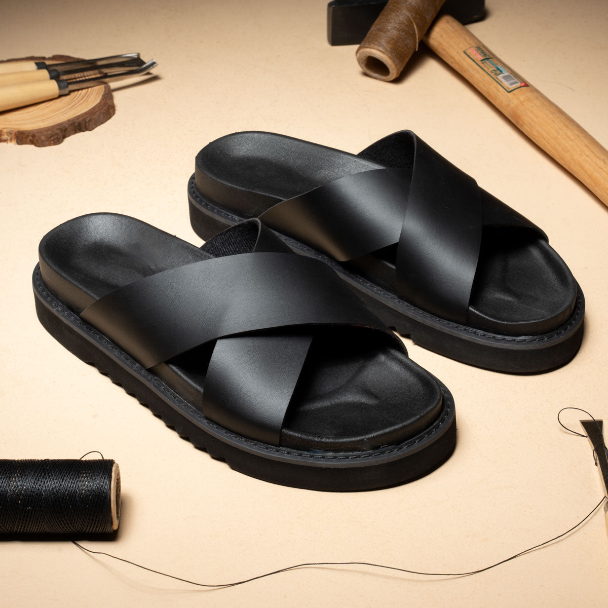 Premium Men’s Leather Slipper