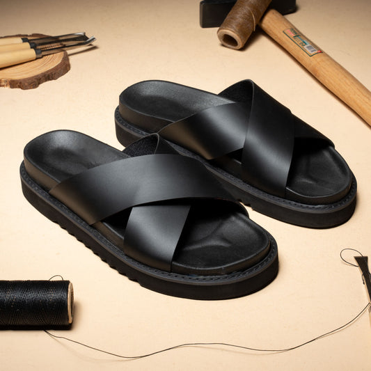 Premium Men’s Leather Slipper