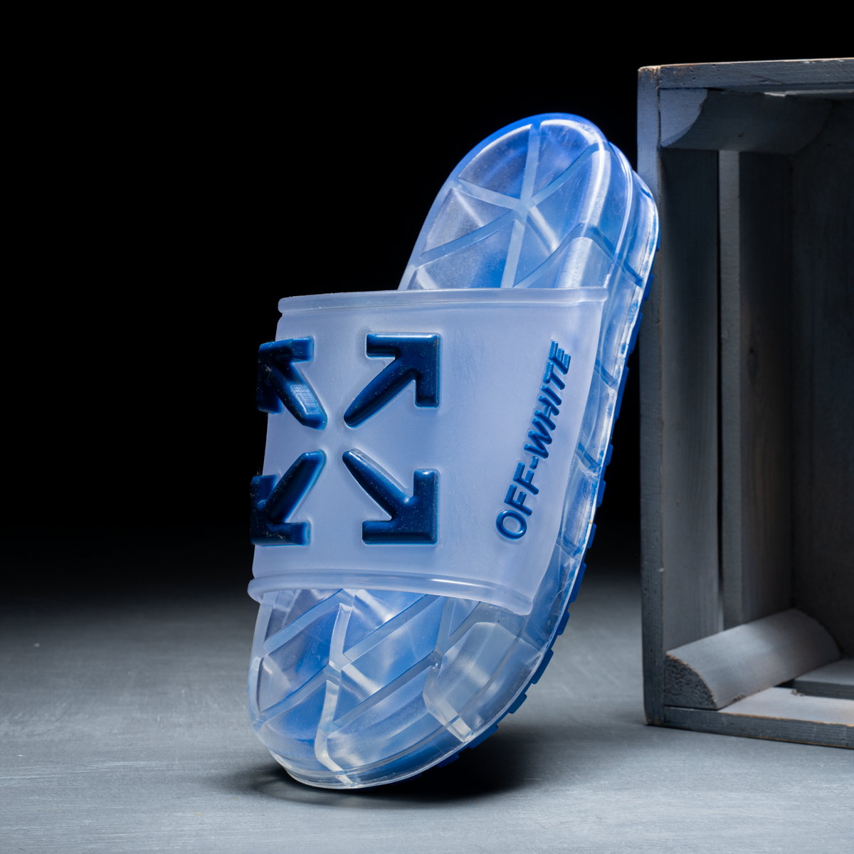 Men's Off-White Transparent Slipper