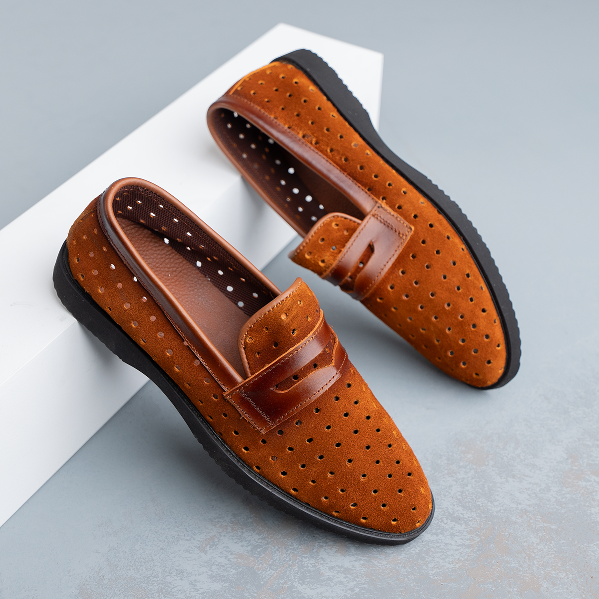 Men's Suede Summer Boot – Perforated