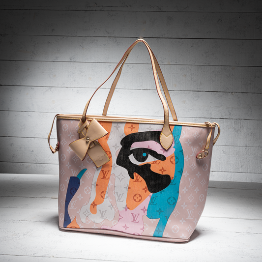 Face Print Tote