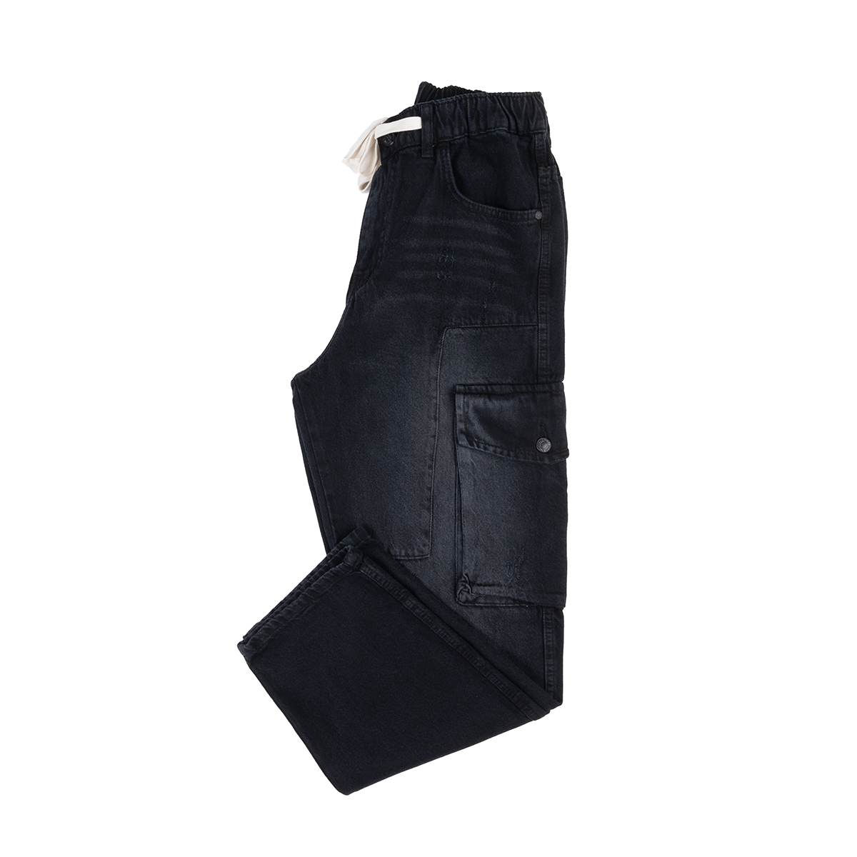 Distressed Cargo Jeans