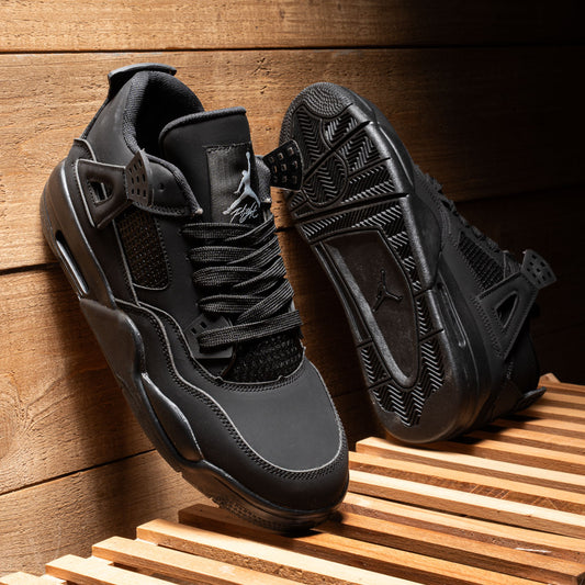 Jordan Black Style Linen Slip-Ons
