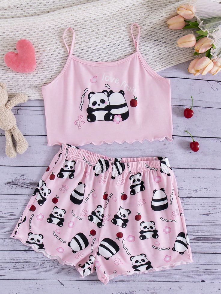 Panda Pajama Set