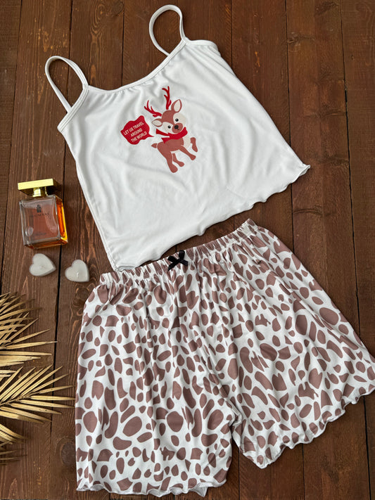 Chic Flex Set – Stylish Cotton Shorts & Top