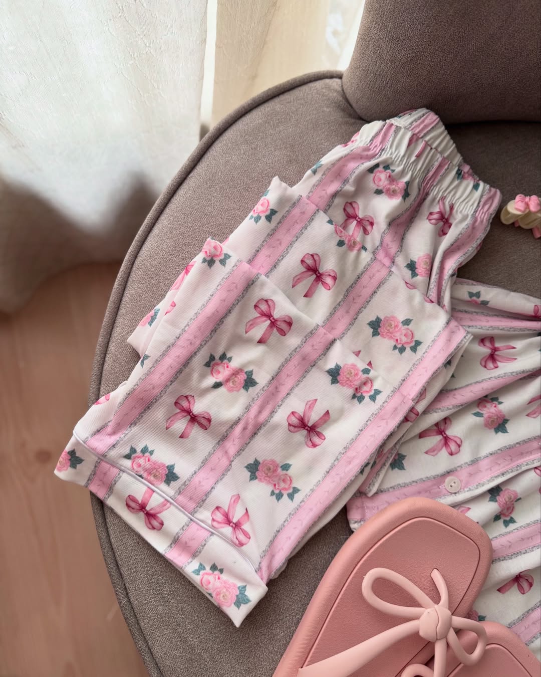 Girls’ Cotton Half-Sleeve Pajama Set
