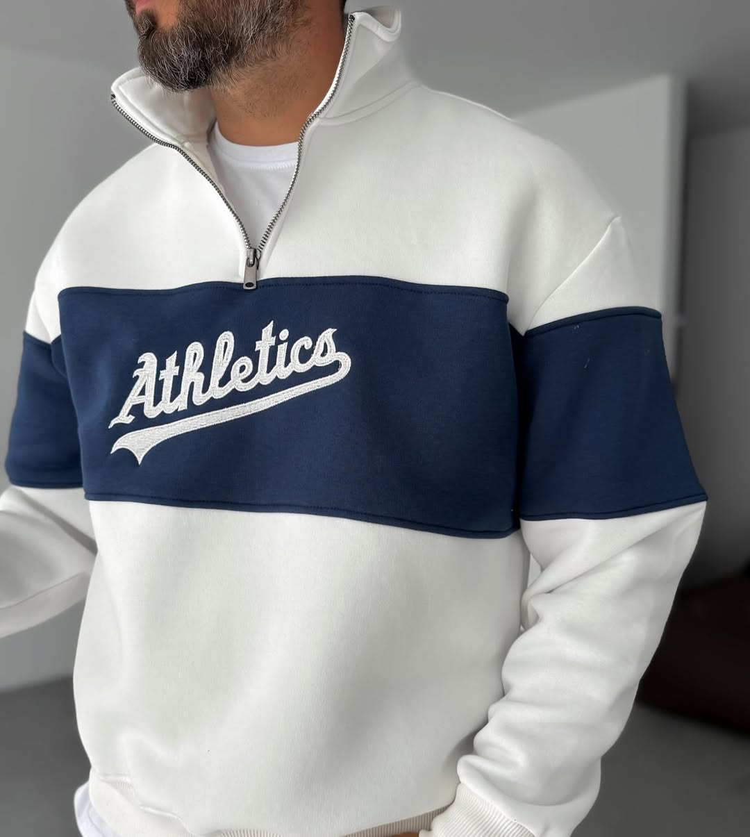 Athletics Cotton Half-Zip Sweatshirt