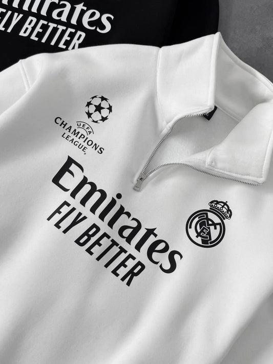 Real Madrid Classic Half-Zip Sweatshirt