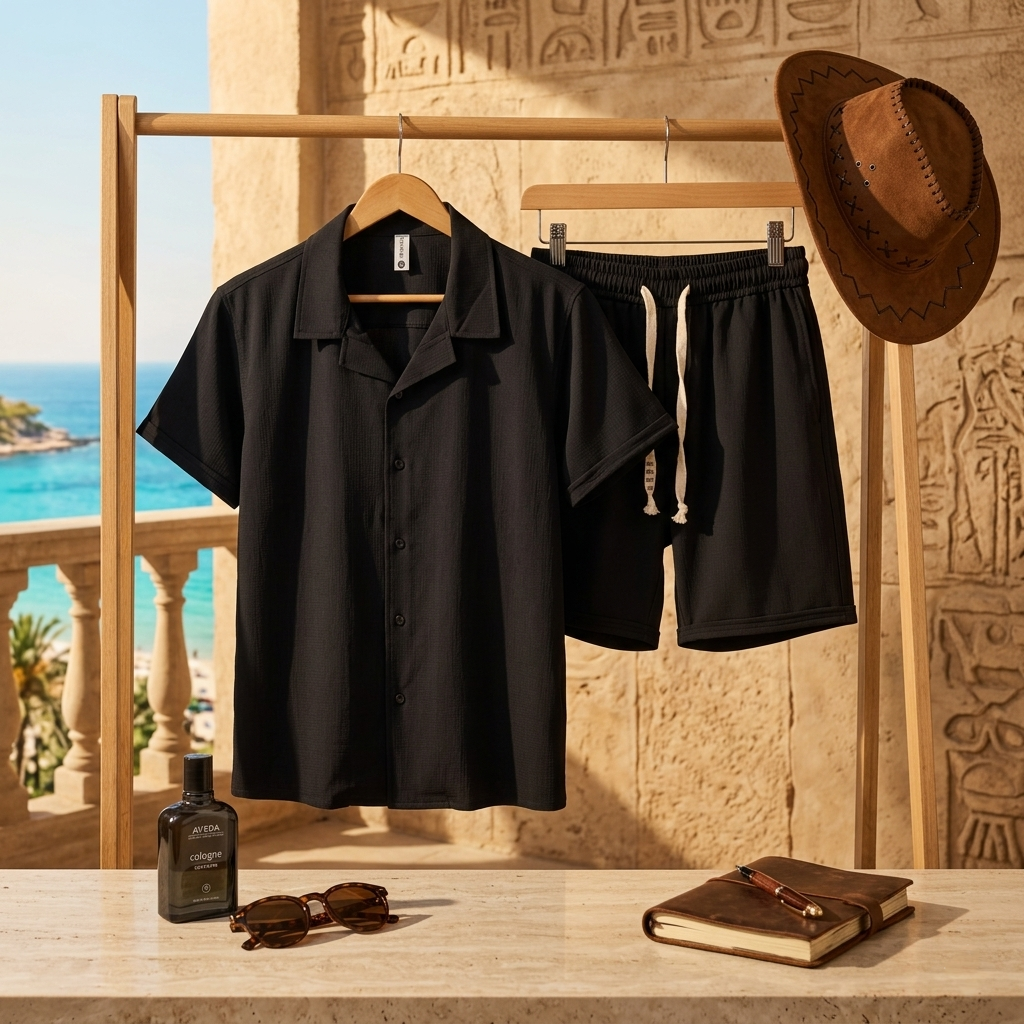 Oversized Shirt & Shorts Set