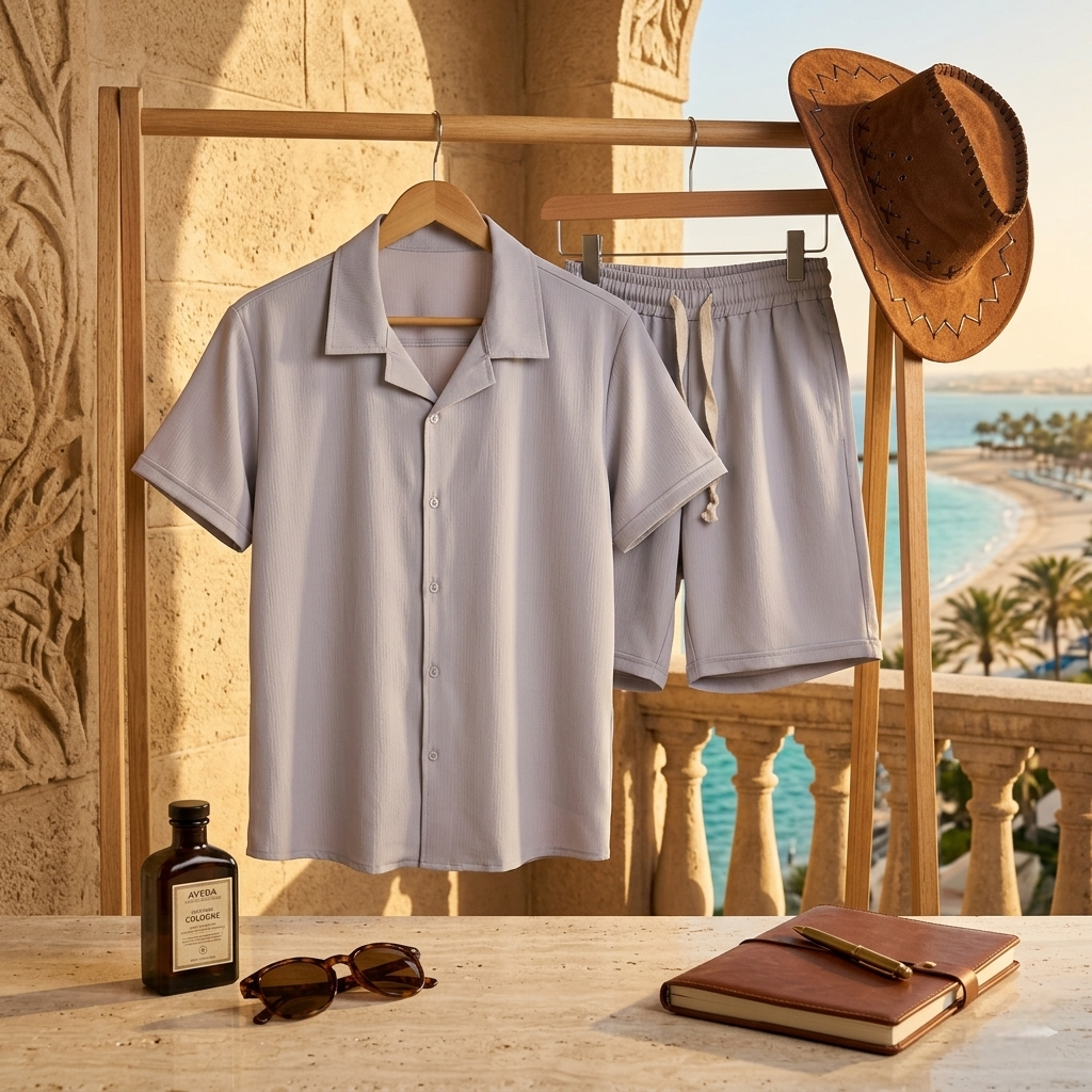 Oversized Shirt & Shorts Set