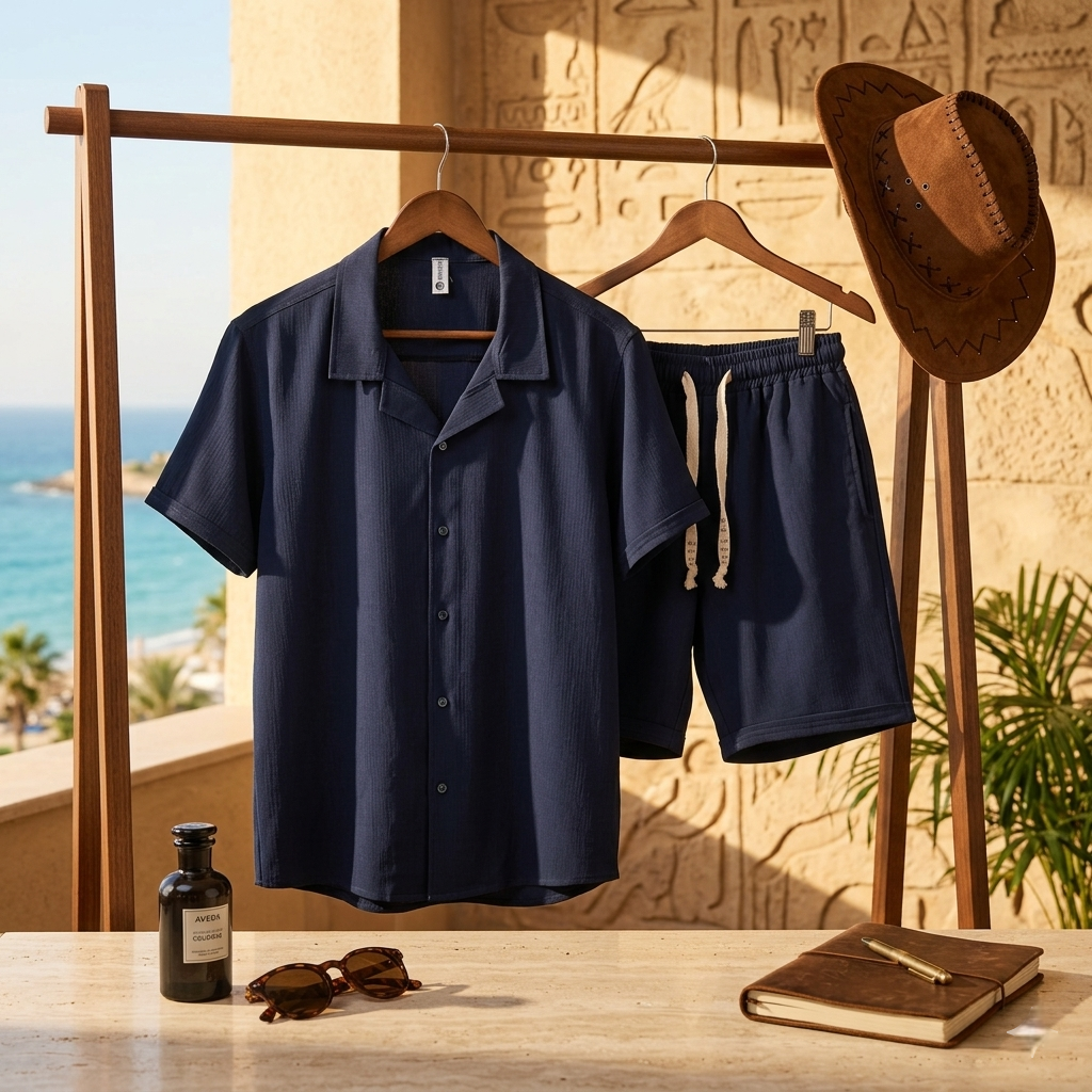 Oversized Shirt & Shorts Set