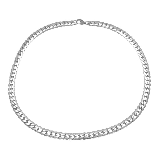 Cuban Link Silver Chain Necklace