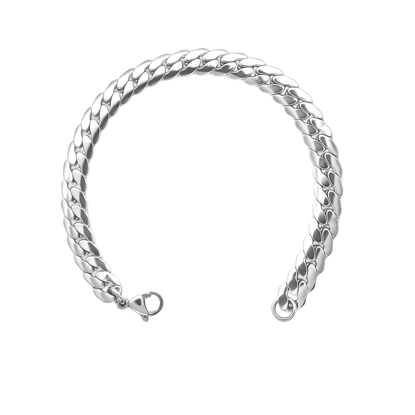 Classic Cuban Link Silver Bracelet