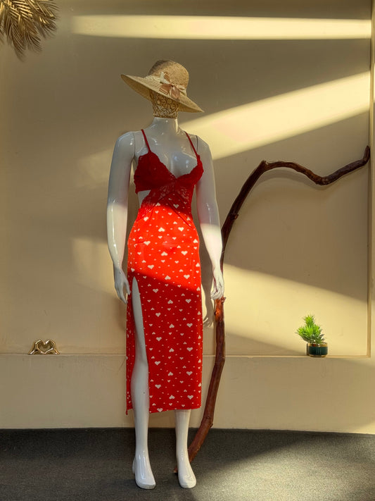 Butter-Soft Heart Print Dress
