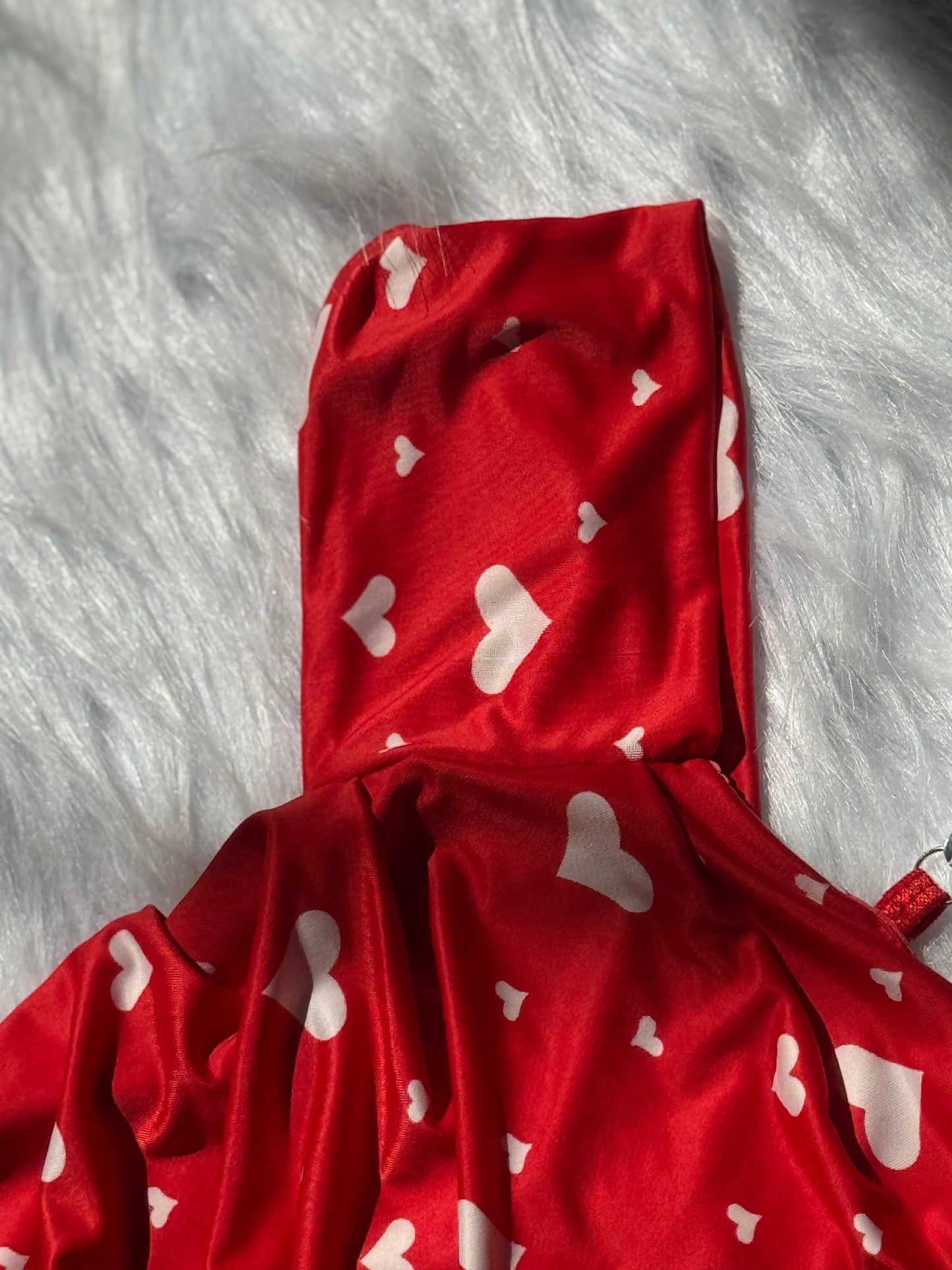 Premium Heart-Print Dress