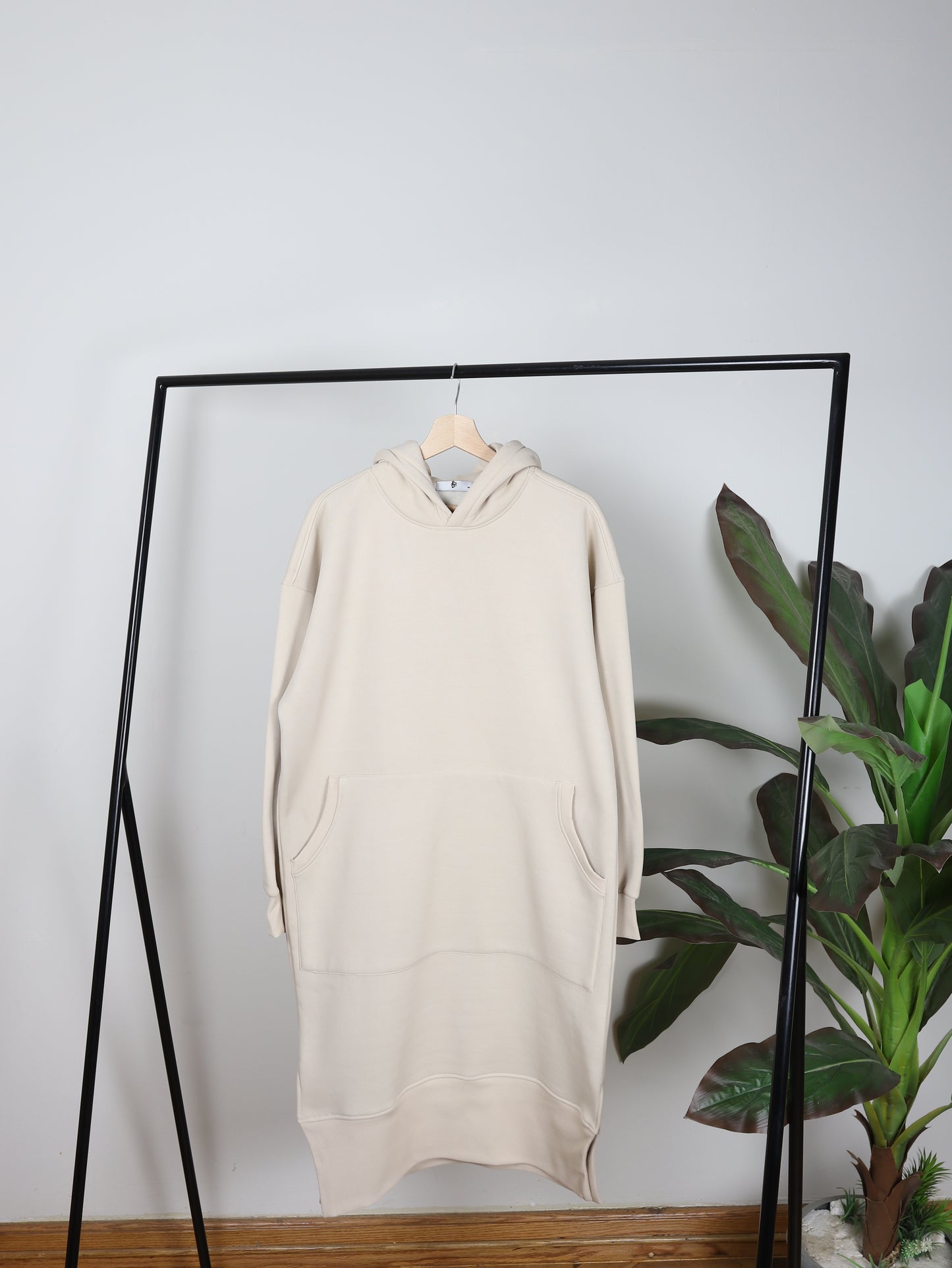 Cotton Melton Hoodie Dress