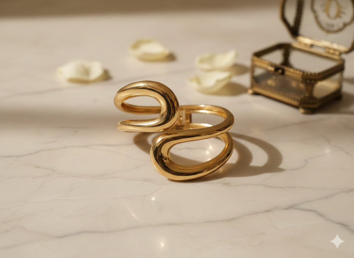 Classic Open Cuff Stainless Steel Bangle