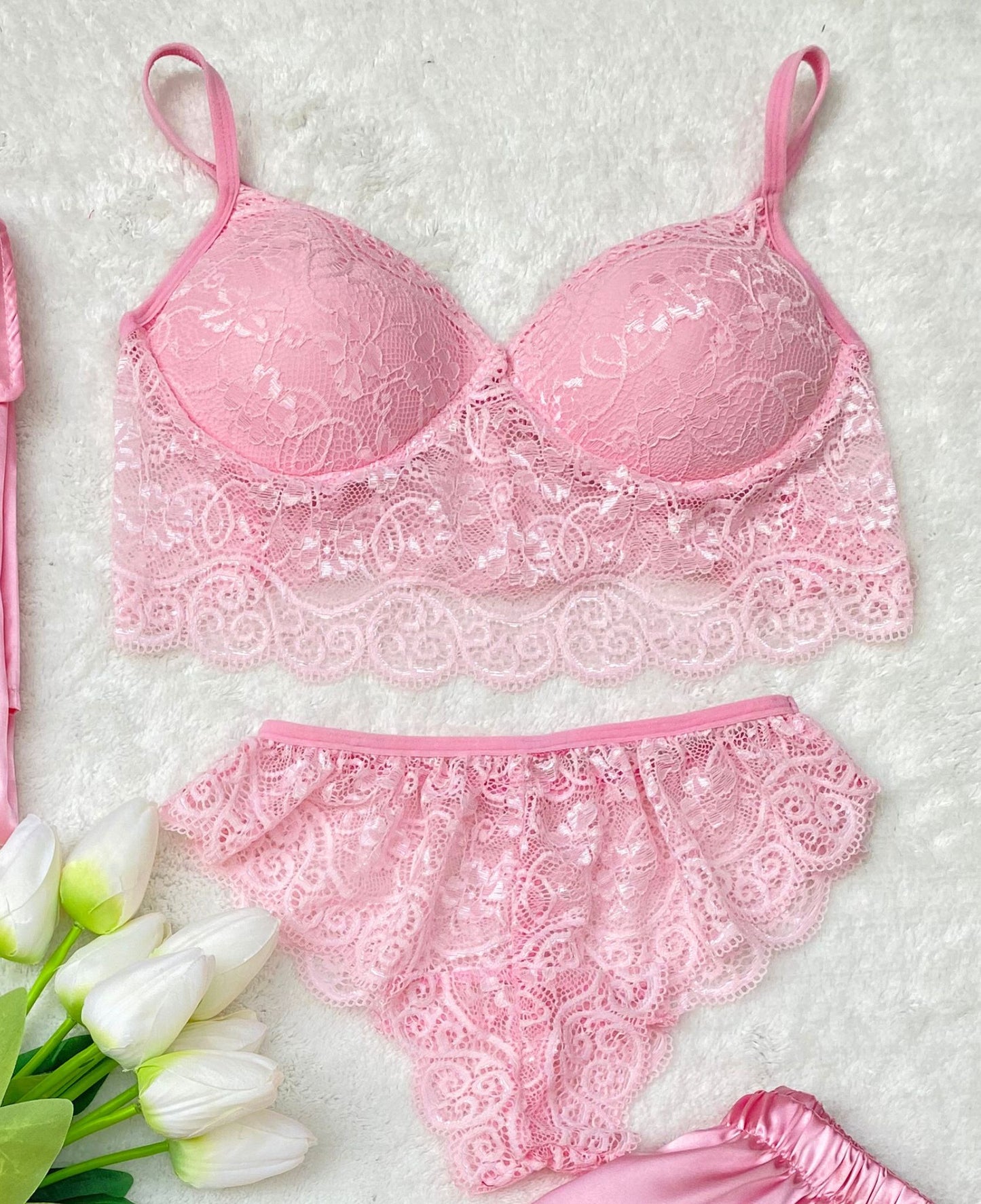 5-Piece Satin Pajama Set