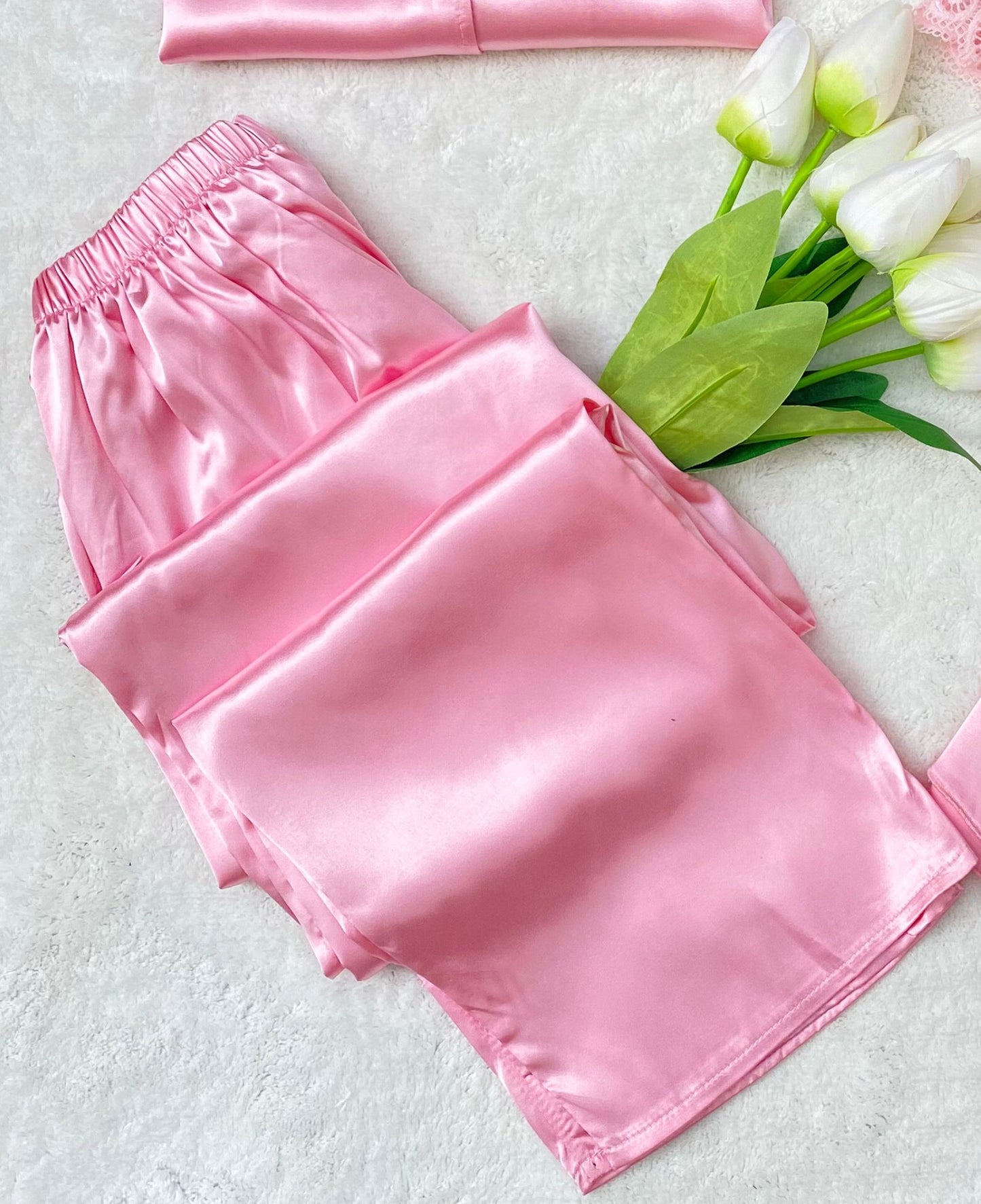 5-Piece Satin Pajama Set