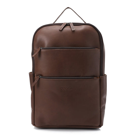 Leather Laptop Backpack