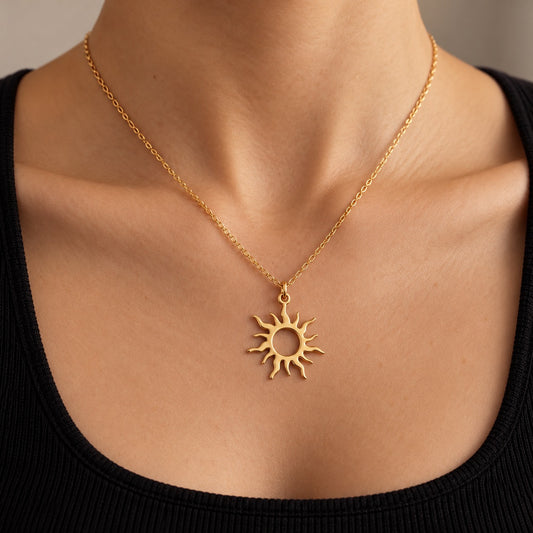 Sun Pendant Necklace