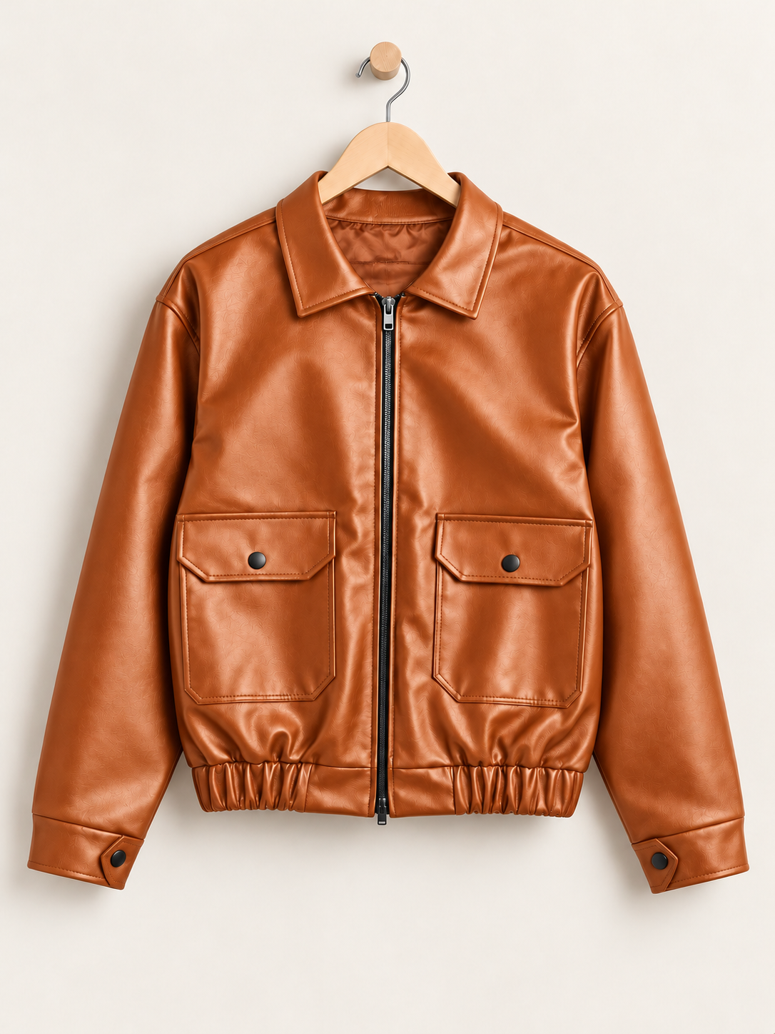 Zara Box Fit Leather Jacket